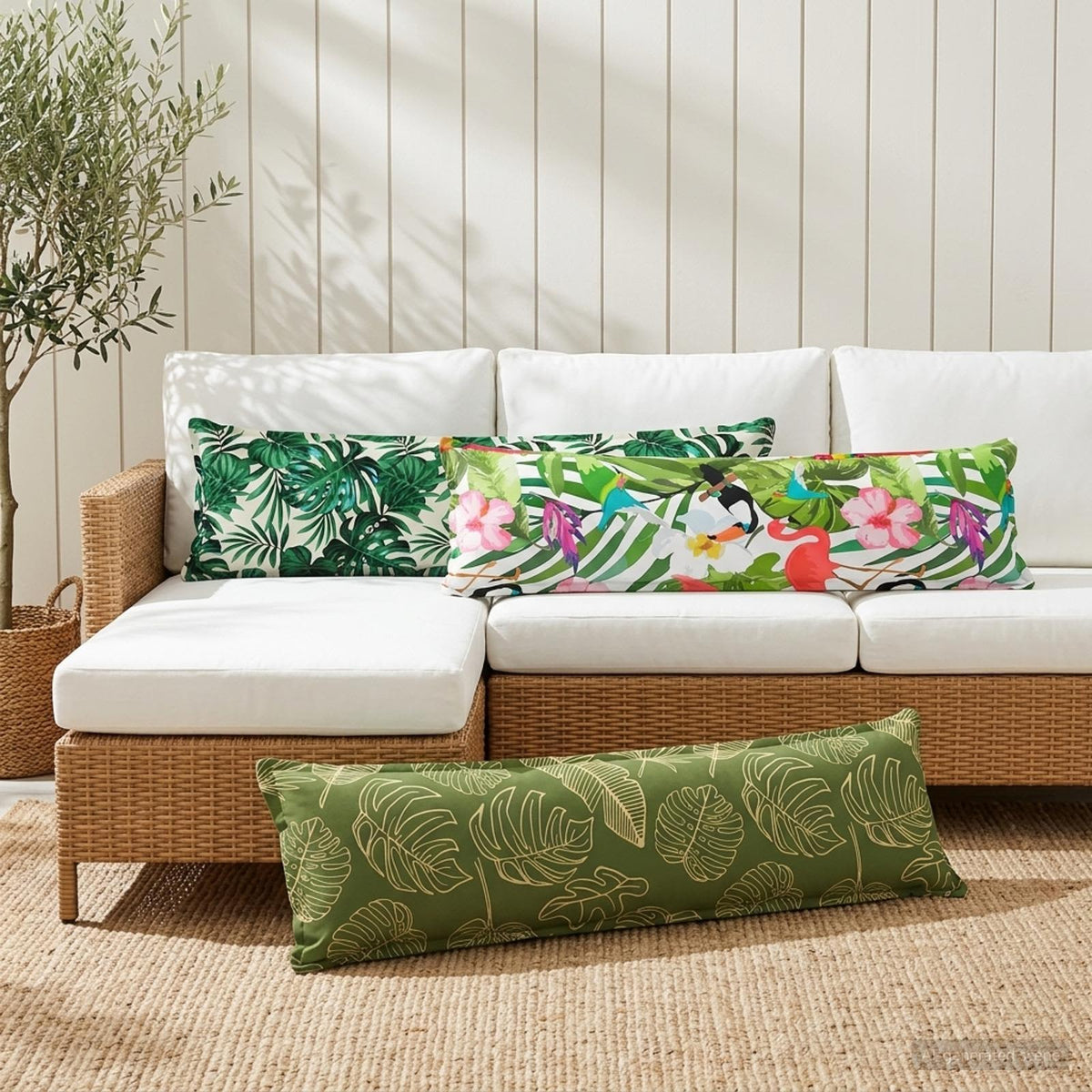 Párna huzat HOUTEN Sokszínű 40 x 145 cm Poliészter