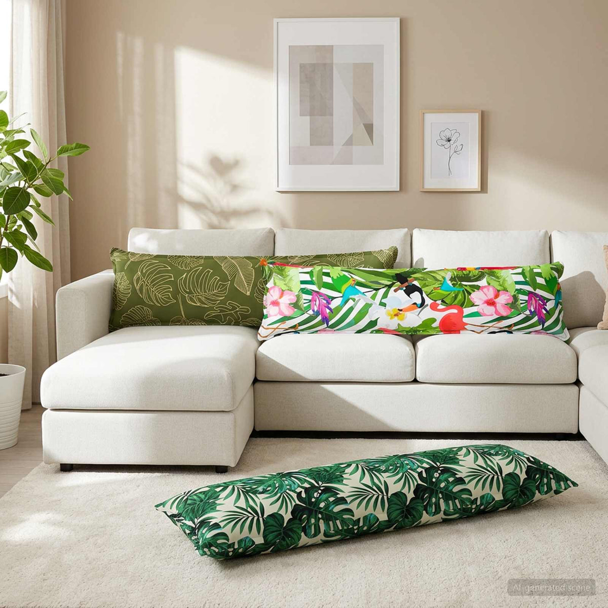 Párna huzat HOUTEN Sokszínű 40 x 145 cm Poliészter 3