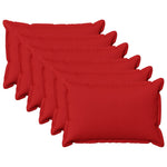Párna huzat 6 pcs HOUTEN Piros 40 x 60 cm Műlenszövet