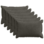 Párna huzat 6 db HOUTEN Antracitszürke 40 x 60 cm cord