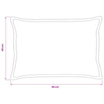 Párna huzat 6 db HOUTEN Antracitszürke 40 x 60 cm cord 8