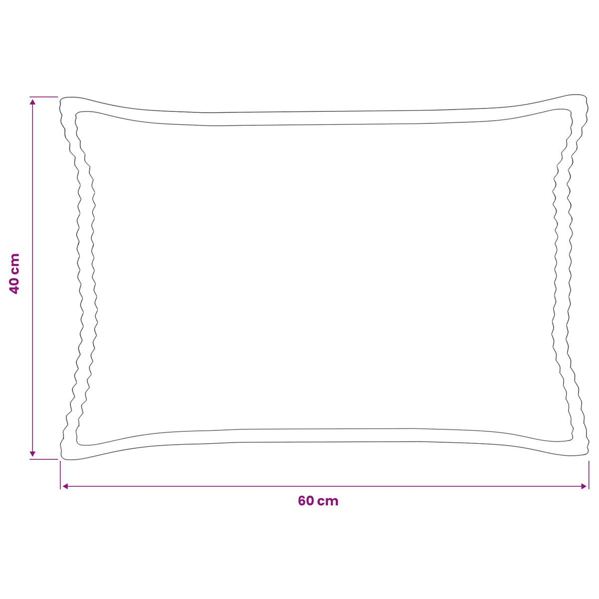 Párna huzat 6 db HOUTEN Antracitszürke 40 x 60 cm cord 8