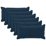 Párna huzat 6 pcs HOUTEN Kék 40 x 70 cm Mikroszálas Plüss