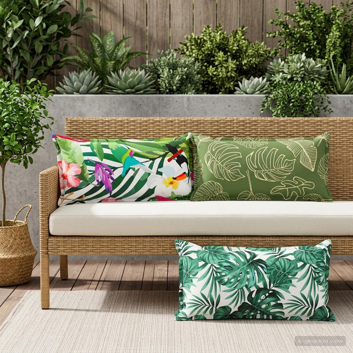 Párna huzat 12 db HOUTEN Sokszínű 40 x 80 cm Poliészter 3