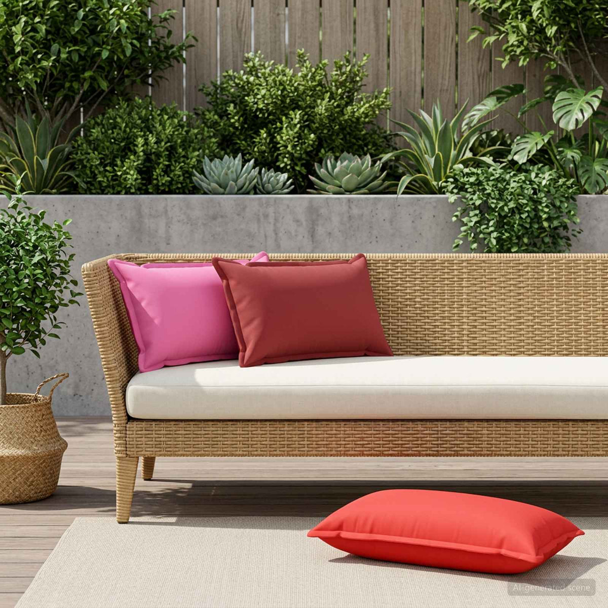 Párna huzat 12 db HOUTEN Rózsaszín 40 x 80 cm Poliészter 3