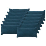 Párna huzat 12 pcs HOUTEN Kék 40 x 80 cm Bársony 2