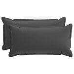 Párna huzat 2 db HOUTEN Antracitszürke 40 x 80 cm Poliészter 2
