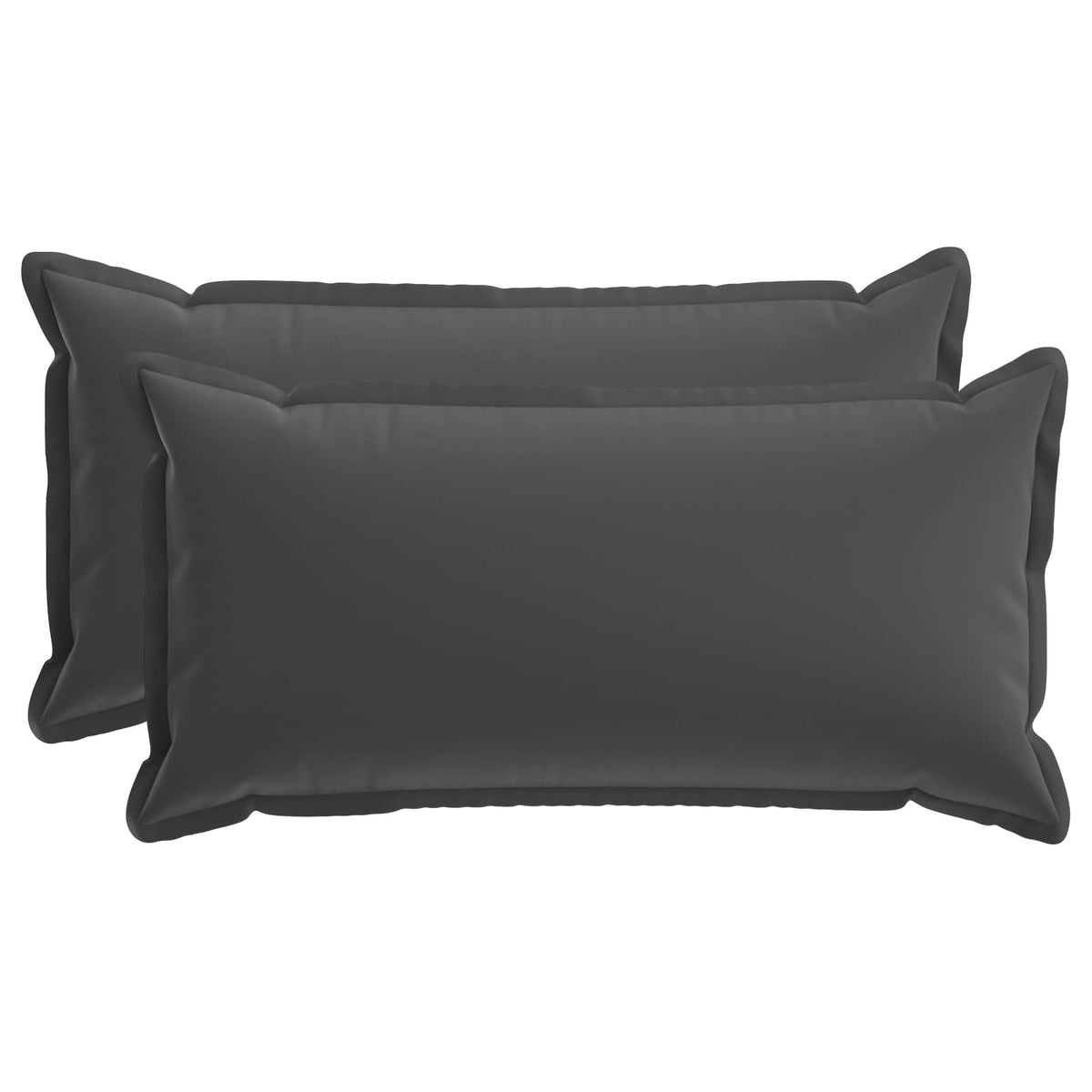 Párna huzat 2 db HOUTEN Antracitszürke 40 x 80 cm Poliészter 2