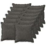 Párna huzat 12 pcs HOUTEN Sötétszürke 50 x 50 cm Bársony 2