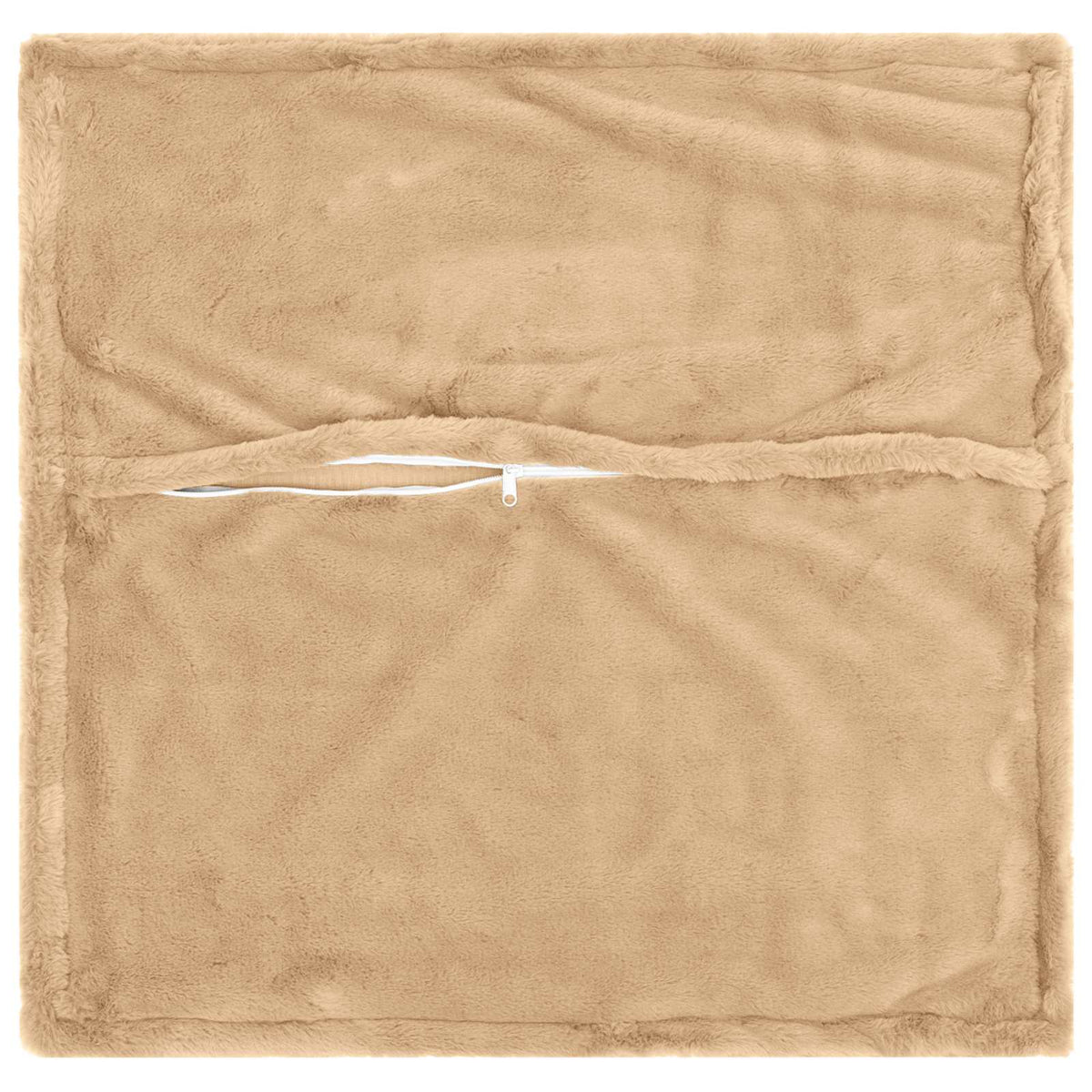 Párna huzat 12 db HOUTEN Krémszínű 50 x 50 cm Műnyúl Szőr 4