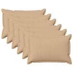 Párna huzat 6 pcs HOUTEN Krémszínű 50 x 70 cm Műlenszövet