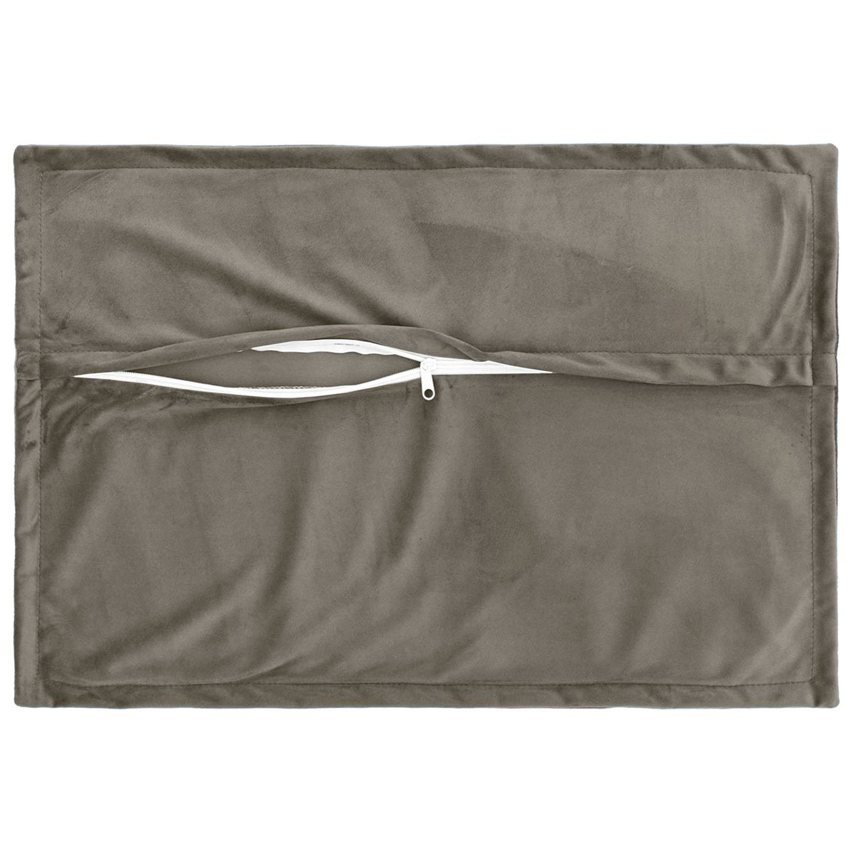 Párna huzat 2 pcs HOUTEN Világosszürke 50 x 70 cm Bársony 4