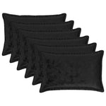 Párna huzat 6 pcs HOUTEN Fekete 50 x 70 cm Flanell