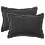 Párna huzat 2 pcs HOUTEN Sötétszürke 50 x 80 cm Bouclé