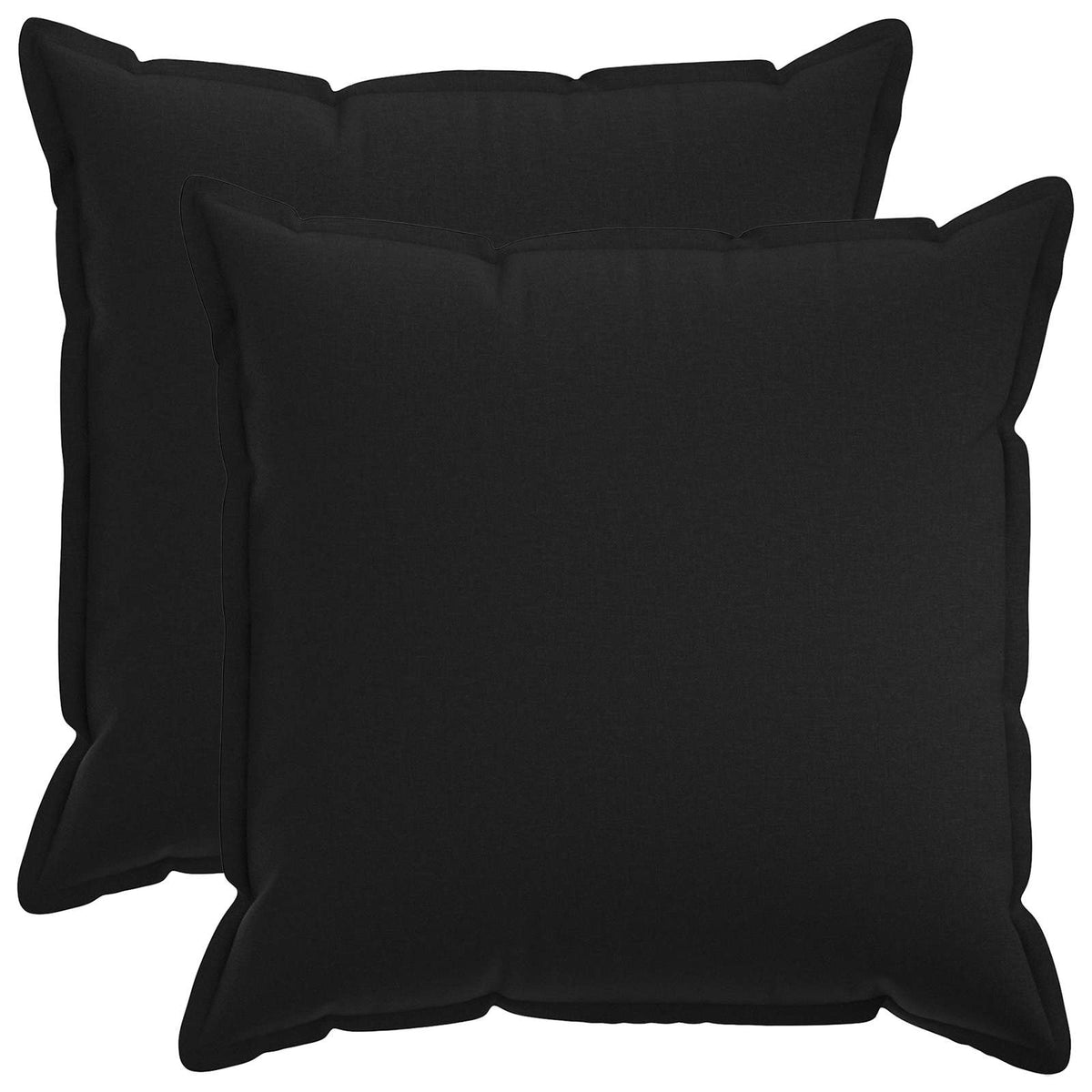 Párna huzat 2 pcs HOUTEN Fekete 55 x 55 cm Műlenszövet
