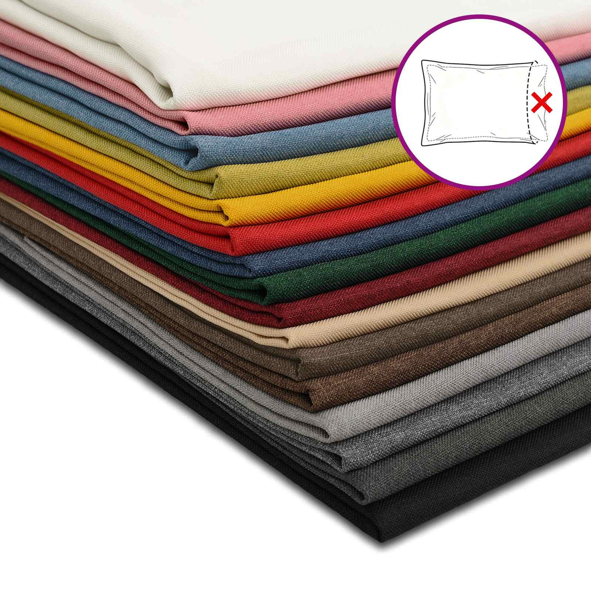 Párna huzat 2 pcs HOUTEN Tópszínű 55 x 55 cm Műlenszövet 6