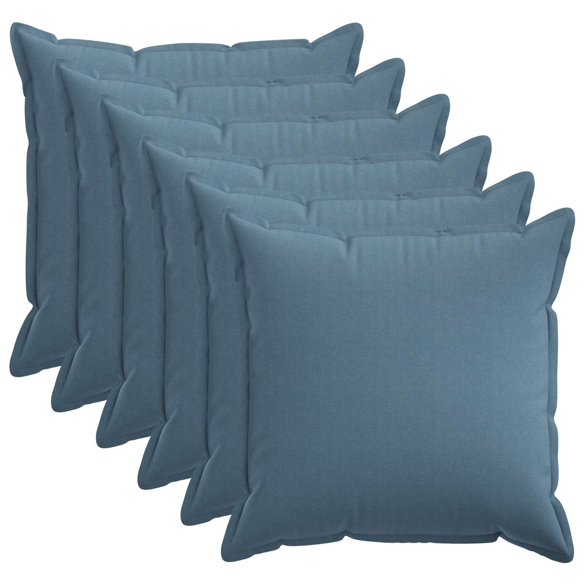 Párna huzat 6 pcs HOUTEN Farmerkék 55 x 55 cm Műlenszövet