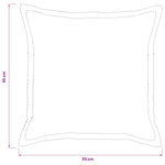 Párna huzat 2 db HOUTEN Világos Zöld Szürke 55 x 55 cm cord 8
