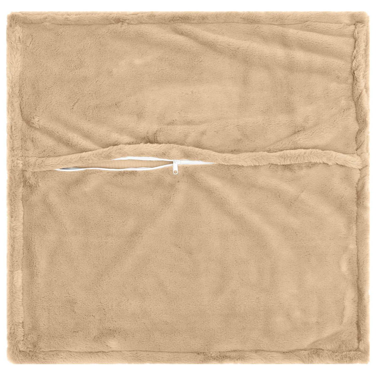 Párna huzat 2 db HOUTEN Krémszínű 55 x 55 cm Műnyúl Szőr 4