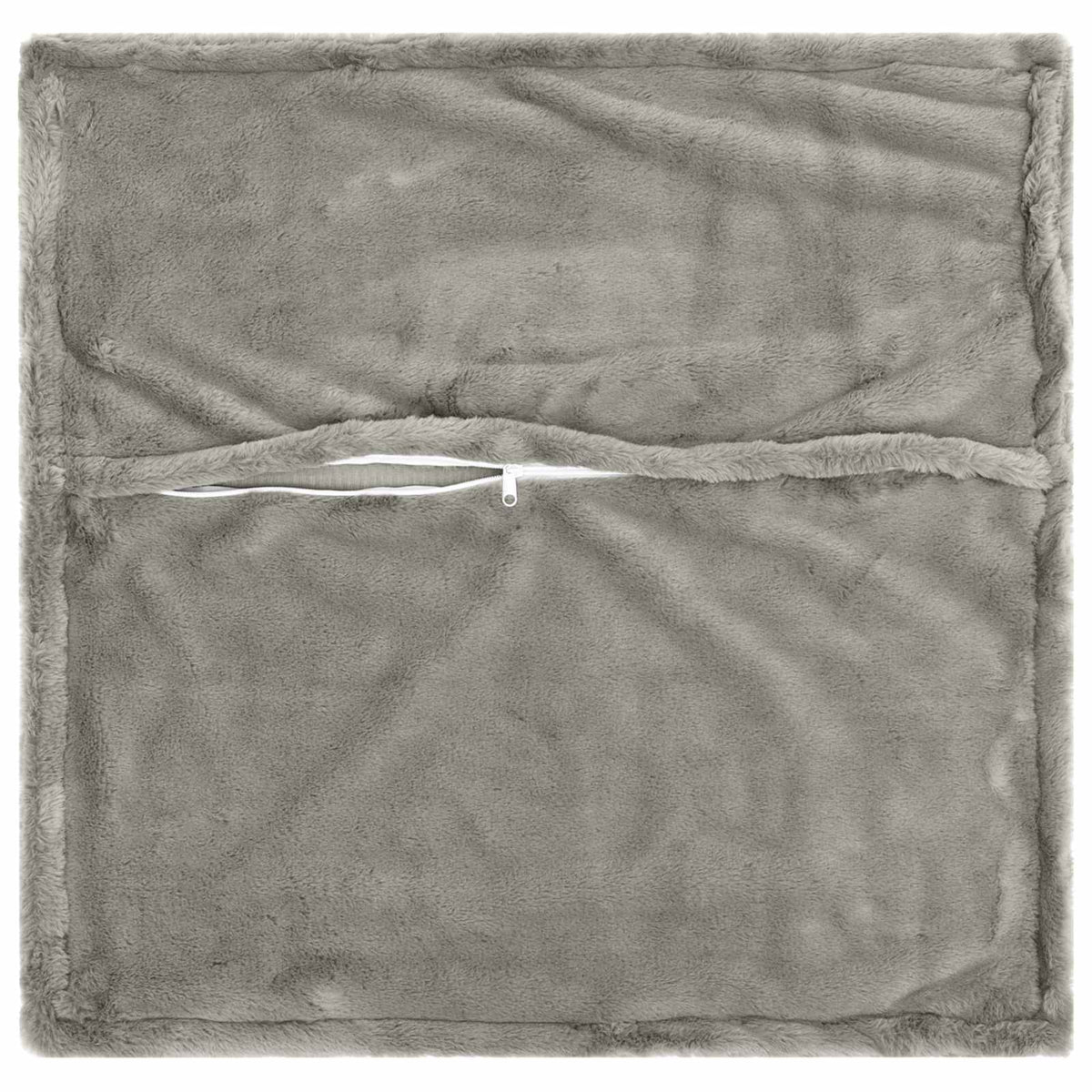 Párna huzat 2 db HOUTEN Világosszürke 55 x 55 cm Műnyúl Szőr 4