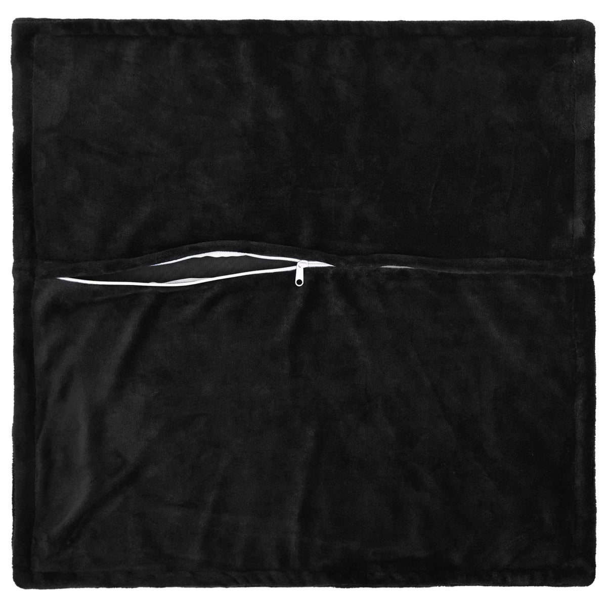 Párna huzat 2 pcs HOUTEN Fekete 60 x 60 cm Flanell 3
