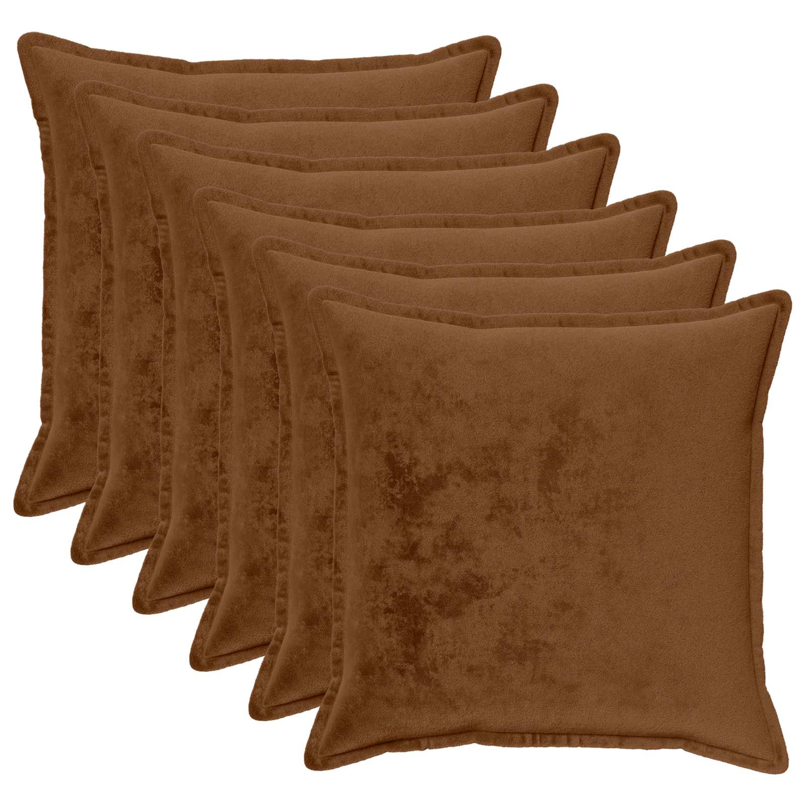 Párna huzat 6 pcs HOUTEN Világos Barna 60 x 60 cm Flanell
