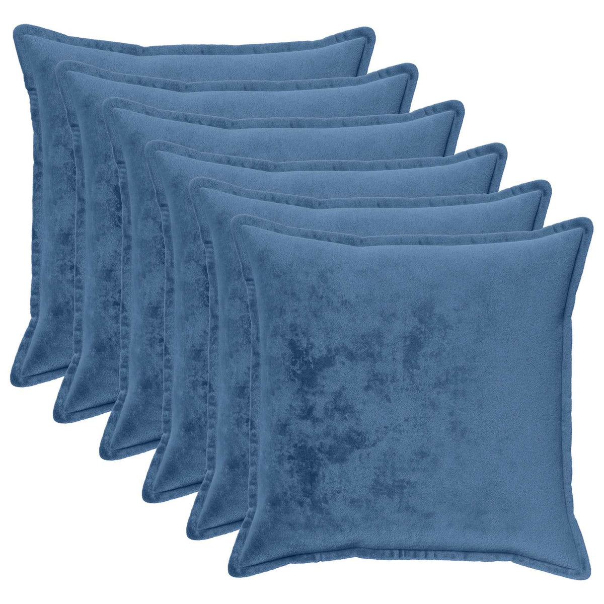 Párna huzat 6 pcs HOUTEN Világoskék 60 x 60 cm Flanell