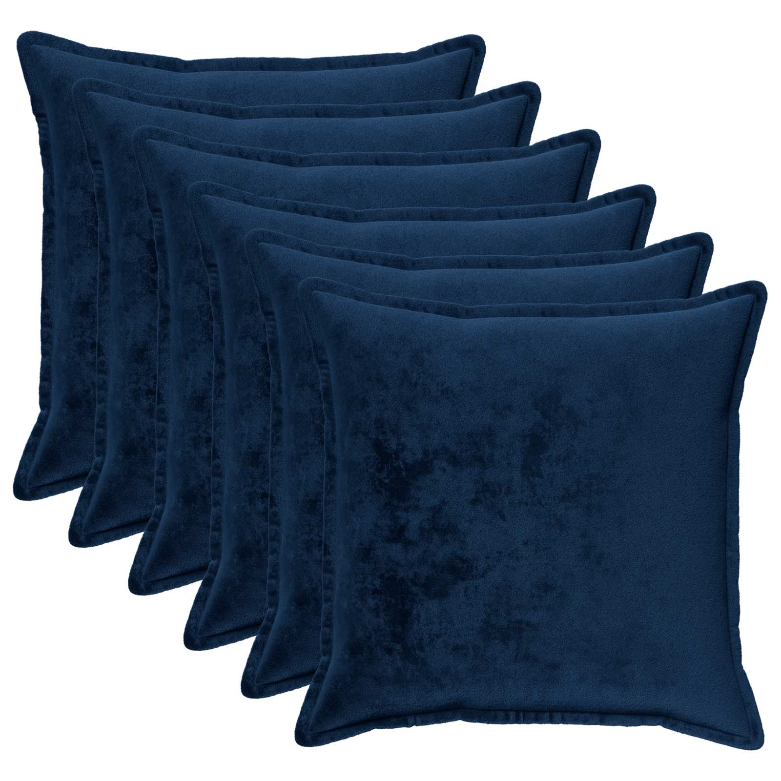 Párna huzat 6 pcs HOUTEN Sötétkék 65 x 65 cm Flanell