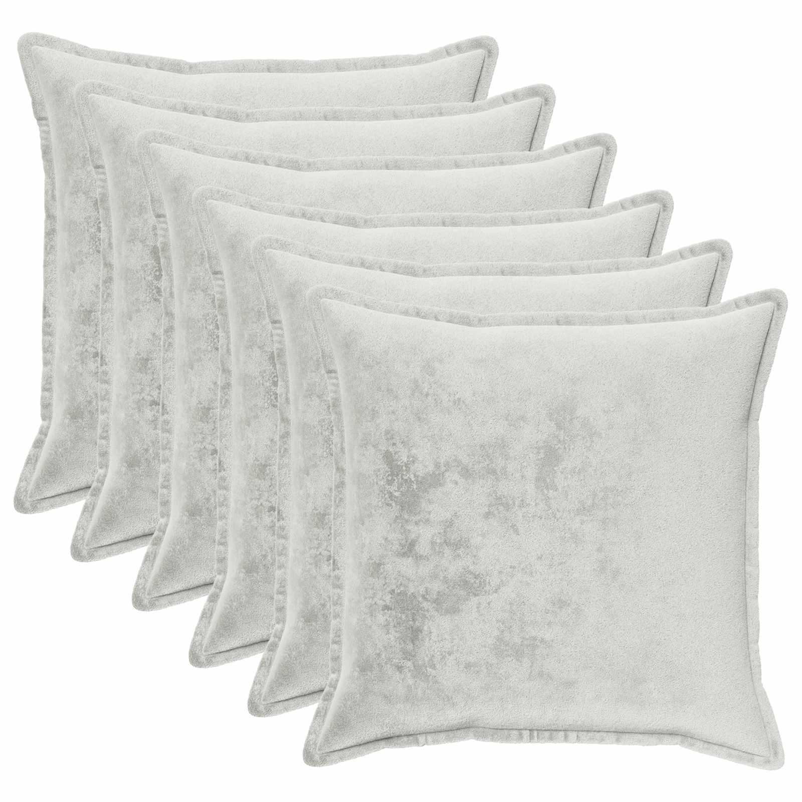 Párna huzat 6 pcs HOUTEN Világosszürke 65 x 65 cm Flanell