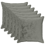 Párna huzat 6 pcs HOUTEN Sötétszürke 65 x 65 cm Flanell