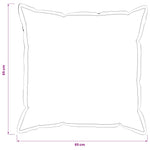 Párna huzat 6 pcs HOUTEN Sötétszürke 65 x 65 cm Flanell 8