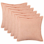 Párna huzat 6 pcs HOUTEN Rózsaszín 70 x 70 cm Bouclé