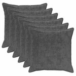 Párna huzat 6 db HOUTEN Sötétszürke 70 x 70 cm Műnyúl Szőr 2