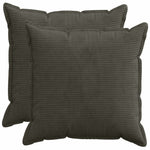 Párna huzat 2 db HOUTEN Antracitszürke 80 x 80 cm cord