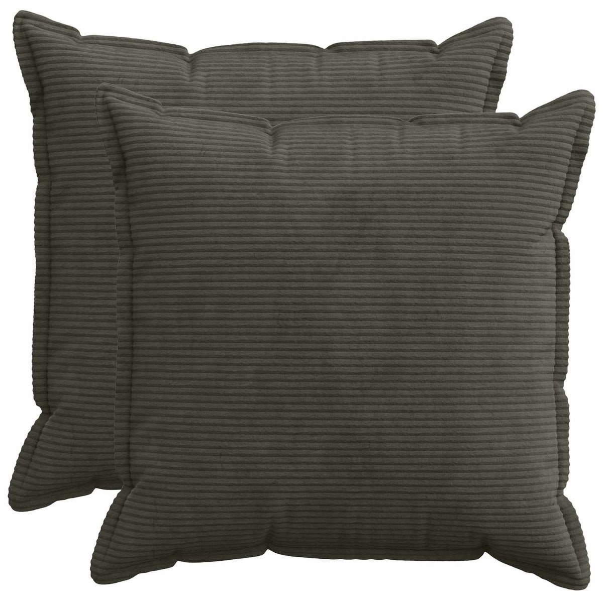 Párna huzat 2 db HOUTEN Antracitszürke 80 x 80 cm cord