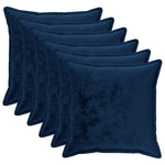 Párna huzat 6 pcs HOUTEN Sötétkék 80 x 80 cm Flanell