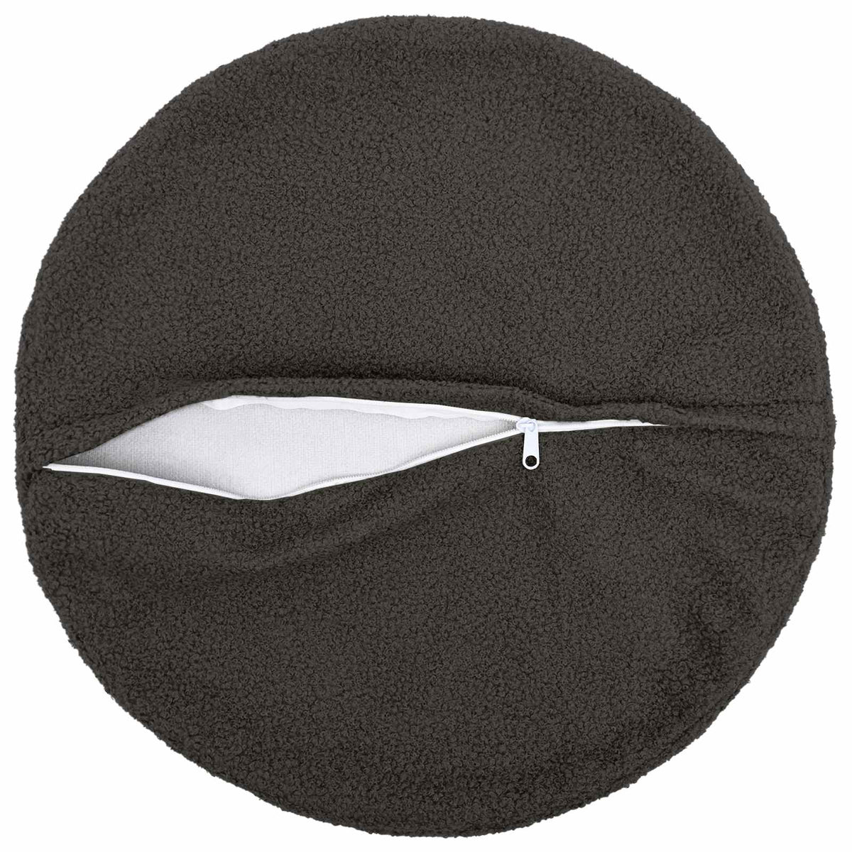 Párna huzat 2 pcs HEERLEN Sötétszürke Ø 40 cm Bouclé 3