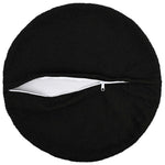 Párna huzat 6 pcs HEERLEN Fekete Ø 40 cm Bouclé 3