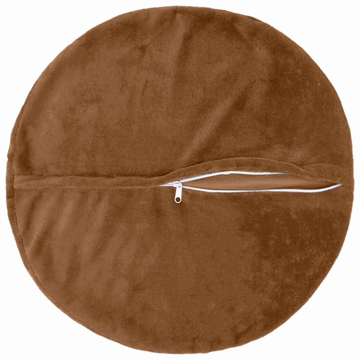 Párna huzat 6 db HEERLEN Világos Barna Átm. 40 cm Flanell 4