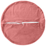 Párna huzat 6 pcs HEERLEN Rózsaszín Ø 60 cm Bársony 4