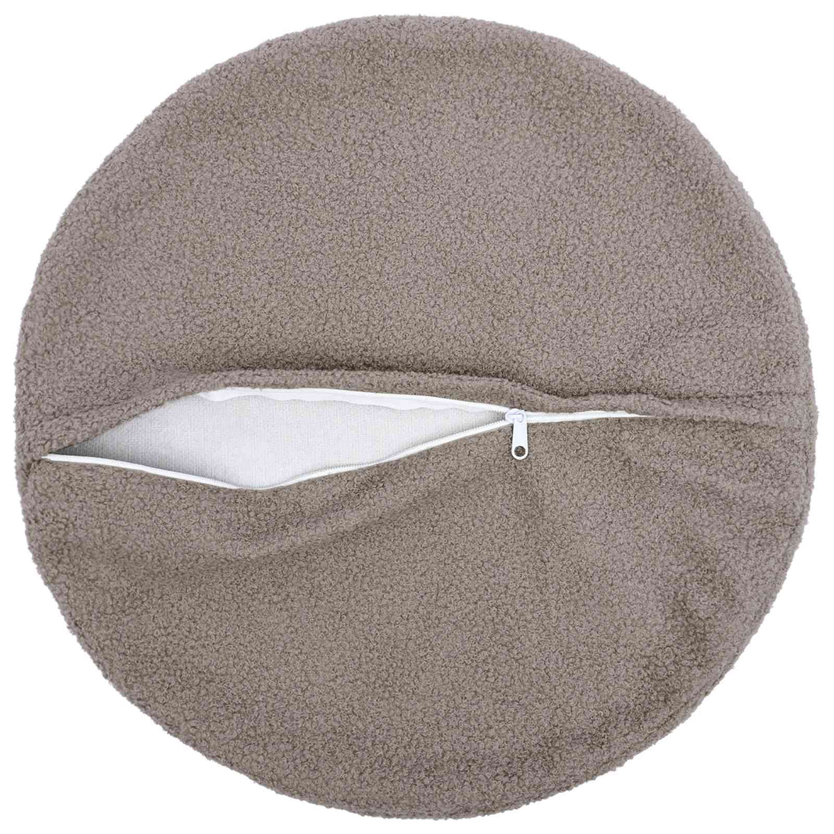 Párna huzat 2 pcs HEERLEN Világosszürke Ø 60 cm Bouclé 3