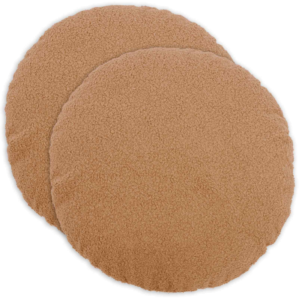 Párna huzat 2 pcs HEERLEN Bézs Ø 60 cm Bouclé