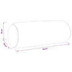 Párna huzat 2 pcs HEERLEN Fekete Ø 15 x 40 cm Poliészter 12
