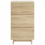 Éjjeliszekrény 2 db Sonoma tölgy 33,5 x 34,5 x 60 cm Szerelt Fa 4