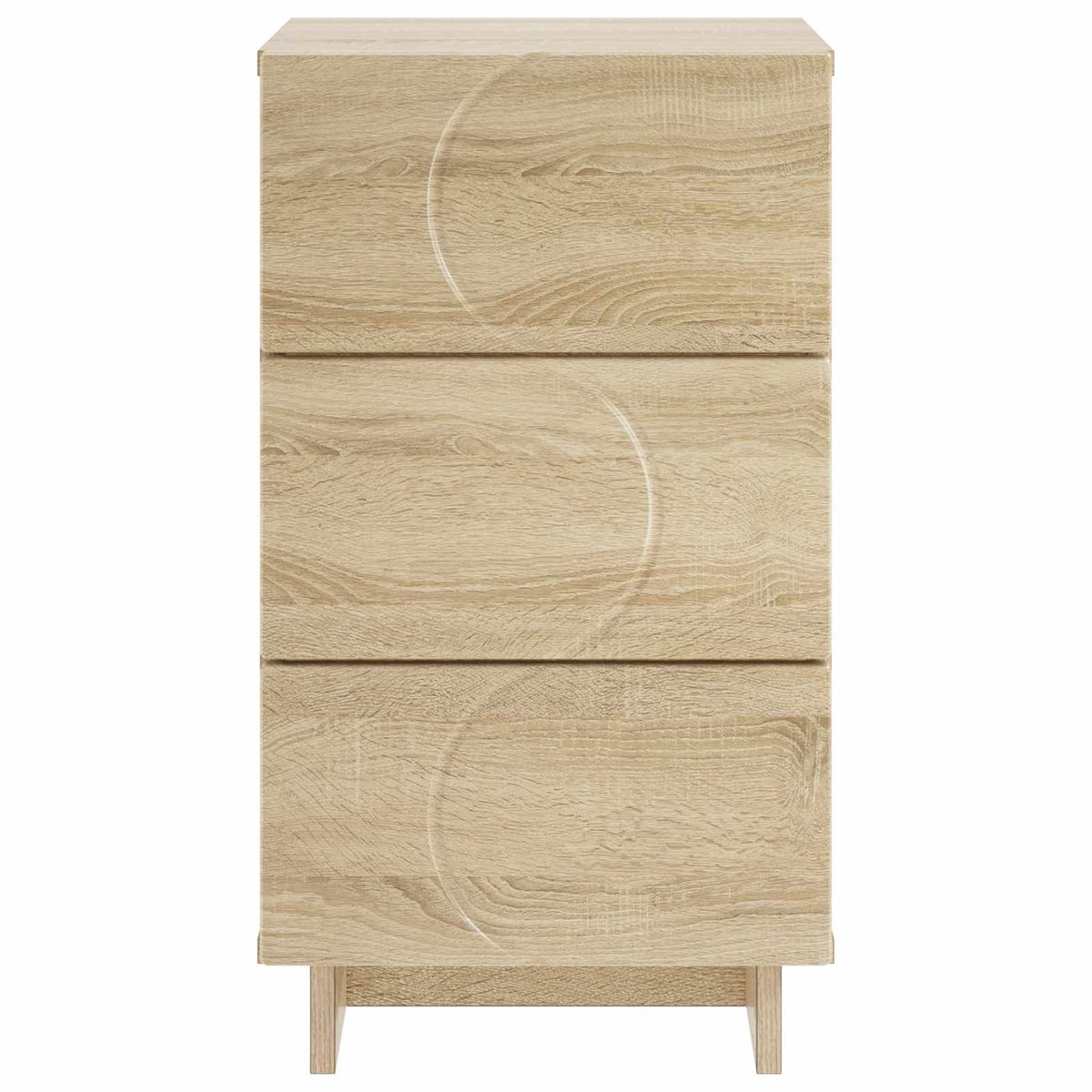 Éjjeliszekrény 2 db Sonoma tölgy 33,5 x 34,5 x 60 cm Szerelt Fa 4