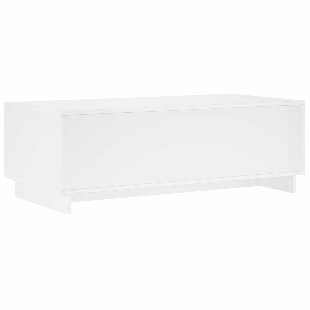 Dohányzóasztal Magasfényű Fehér 102 x 50,5 x 35 cm Bútorlap 6