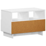 TV állvány 60 x 34,5 x 40 cm Magasfényű Fehér Szerelt Fa 6