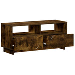 TV állvány 90 x 34.5 x 40 cm Füstös Tölgy Szerelt Fa 3