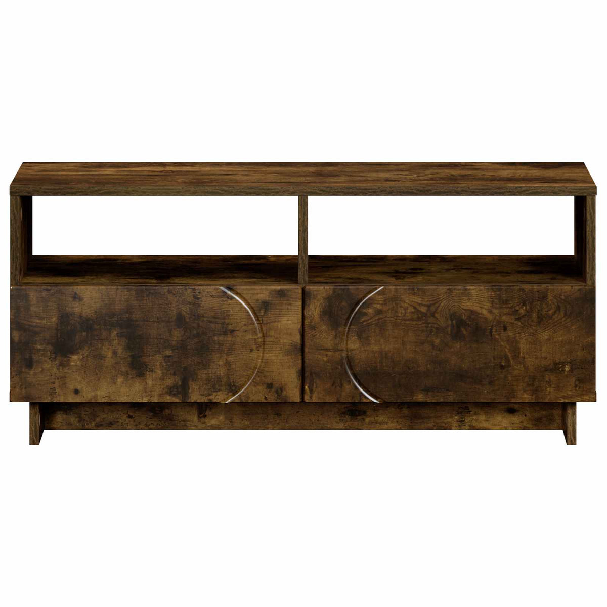 TV állvány 90 x 34.5 x 40 cm Füstös Tölgy Szerelt Fa 4