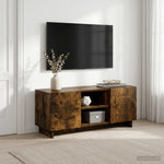TV állvány 90 x 34.5 x 40 cm Füstös Tölgy Szerelt Fa